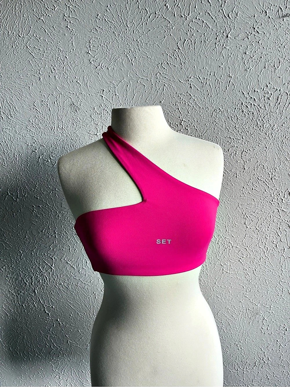 SET Active Luxform One Shoulder Sports Bra Pink Size S Athletic Top - Picture 8 of 10
